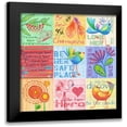 thumbnail image 1 of Phillips, Anita 20x20 Black Modern Framed Museum Art Print Titled - Lil Birds 9 Patch, 1 of 5
