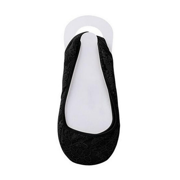 Calcetines invisibles antideslizantes para mujer con almohadillas para los pies.