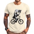 thumbnail image 2 of jowamay Christian T Shirts for Men Jesus Biking Crew Neck Casual Graphic Tees Funny Cotton Tops Short Sleeve for Travel Dating, 2 of 8