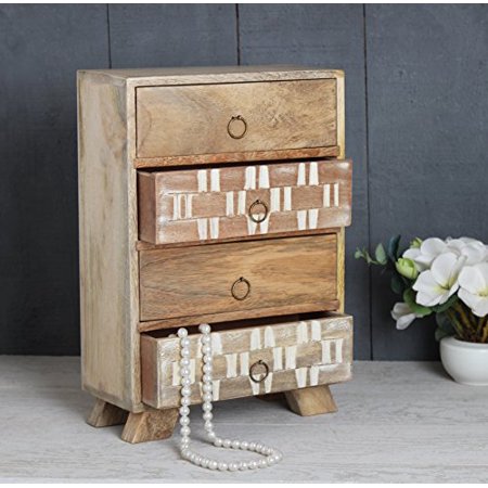 Storeindya Wooden Keepsake Box Keepsake Box With Drawers Chest Of