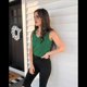 thumbnail image 4 of Camisetas Sin Mangas con Cuello en V para Mujer, Verde Oscuro, XL, 4 of 6