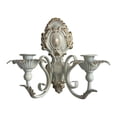 thumbnail image 3 of Candelabro de pared decorativo, candelabro de hierro para velas blanco, 3 of 9