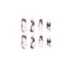 thumbnail image 5 of 24-Pack Women's Pressed Nails Fake Long Line Drawing Ink Wind Wave Contrasting Color Nail Art DIY Manicure Tools Full Coverage Nail Stickers, 5 of 5