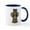 White/Navy Inside, variant on CafePress - Cute Steampunk Baby Elephant Cub Mugs - 11 oz Ceramic Mug - Novelty Coffee Tea Cup