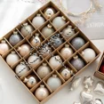 thumbnail image 5 of Juego de 25 bolas navideñas de cristal de 4 cm, adornos navideños multicolores, adornos para árbol de Navidad de Año Nuevo 2023 para fiestas en casa, 5 of 5