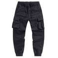 thumbnail image 6 of Casual Cargo Pants, Solid Color with 8 Pockets for Men's Outdoor Hiking and Work, Lightweight Tactical BDU Trousers for Daily Wear (No Belt), 6 of 6