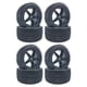 thumbnail image 2 of de 4 llantas de llantas de rueda para 94107/94166/94106 RC Crawler Car 1:10 Monster Truck Repuestos Accesorios Negro, 2 of 3