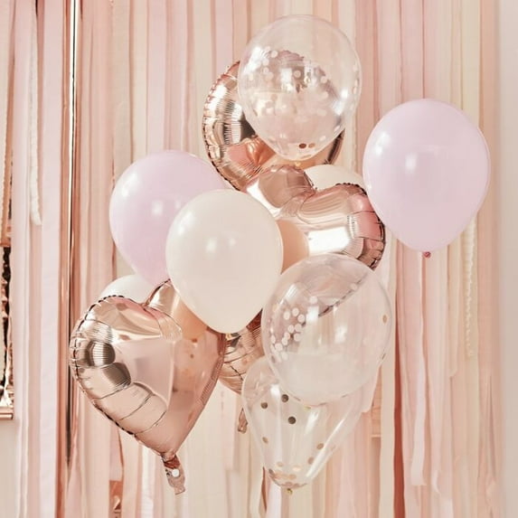 Ginger Ray - Rose Gold And Blush Balloon Bundle