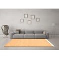 thumbnail image 3 of Ahgly Company Indoor Square Solid Orange Modern Area Rugs, 3' Square, 3 of 4
