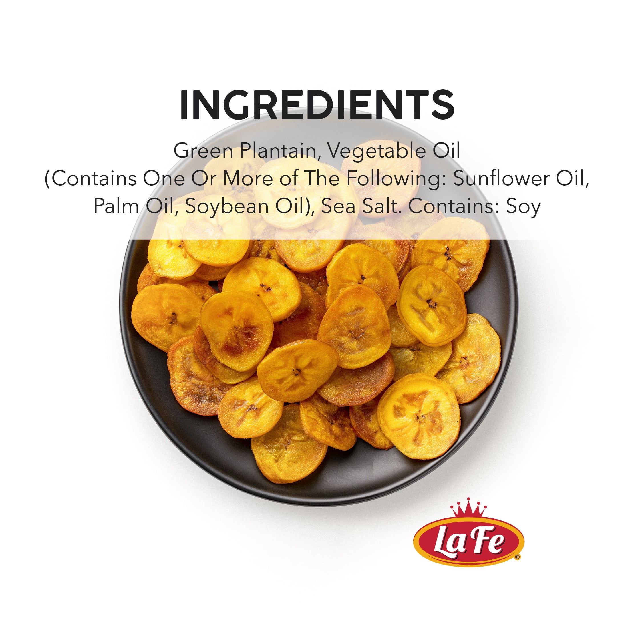 (2 pack) La Fe Green Plantain Chips. 24x3 oz Bags