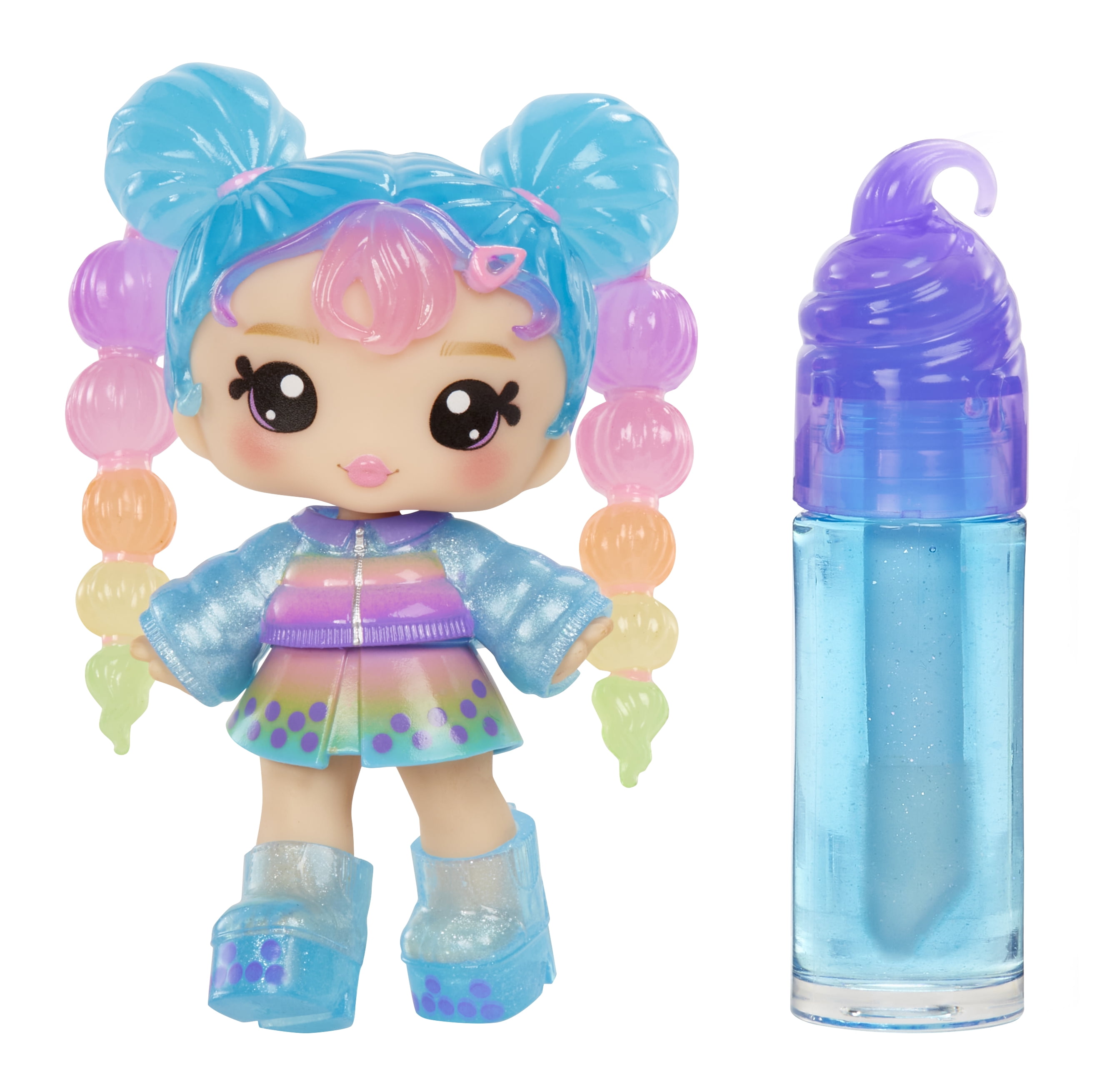 Yummiland Lip Gloss Doll - Britney Boba, with DIY Lip Goss Kit, Ages 4+ - Styles May Vary