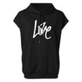 thumbnail image 4 of Workout Tank Tops Woman Women's Plus Size Graphic Hooded Sleeveless Blouse Cami Tops for Women Black L, 4 of 4