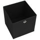 thumbnail image 5 of Set de cajas de almacenamiento VidaXL, tela no tejida negra, 28 x 28 cm, 4 unidades, 5 of 8