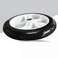 thumbnail image 2 of Splihome Roue de Scooter 200Mm Haute Élasticité Roues avant de Fauteuil Roulant avec Roulement 8 Pouces Noir et Blanc, 2 of 8