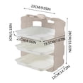 thumbnail image 2 of CRCMUHE Food Storage Kitchen Wall-Mounted Side Dish Creative Non-Perforated Household Preparation Storage Rack Layered Hot Pot Dish Tray, 2 of 2