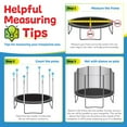 thumbnail image 2 of Machrus Upper Bounce Trampoline Net - Trampoline Safety Net Fits 12 ft Round Trampoline using 6 Straight poles - Breathable UV and Weather-Resistant Trampoline Net Replacement, 2 of 6