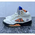 thumbnail image 2 of Ni - ke Ni - ke Mens Air Jordan 5 136027-148 White Basketball Shoes Sneakers Size 10.5, 2 of 5