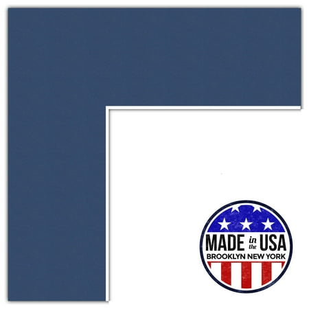 

ArtToFrames 9x30 Delft Blue Custom Mat for Picture Frame with Opening for 5x26 Photos. Mat Only Frame Not Included (MAT-165)