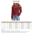 thumbnail image 1 of Blusas de mujer de manga larga con hombros descubiertos Blusa sexy Túnica Tops Camiseta con hombros descubiertos Camiseta de manga larga ANGGREK  Otros, 1 of 6