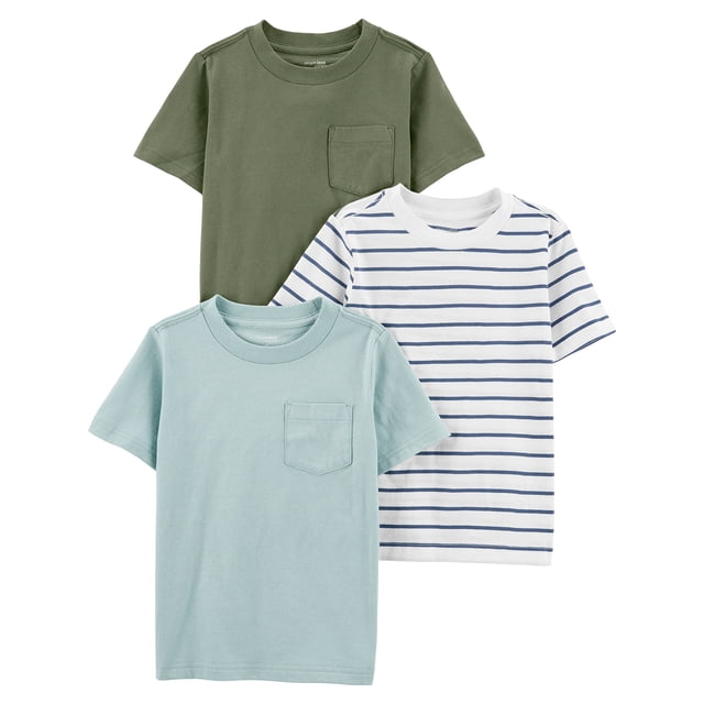 Camisetas Simple Joys by Carter's Baby Boys, paquete de 3, 6 a 9 meses
