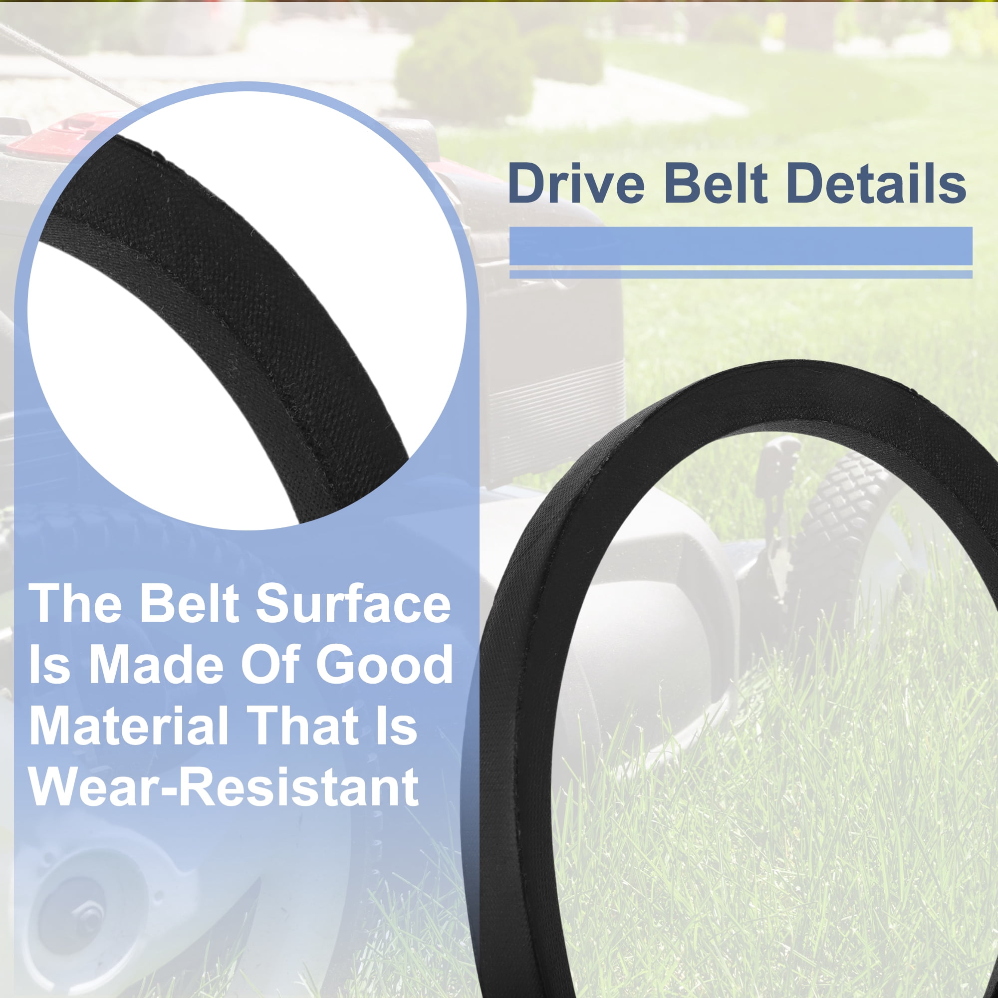 Unique Bargains M169486 Lawn Mower Deck Belt for John Deere X300 X500 Series with 54" Deck