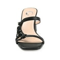 thumbnail image 6 of Journee Womens Emory Open Square Toe Block Heel Sandals, 6 of 9