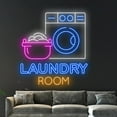 thumbnail image 3 of Handmadetneonsign Laundry Led Sign, Wardrobe Hanger Neon Sign, Laundry Led Light, Clothing Light, 3 of 5