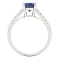 thumbnail image 4 of Clara Pucci 14K White Gold 2.21ct Tanzanite Solitaire with Accents Ring, 4 of 7