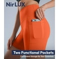 thumbnail image 5 of Nirlux Womens Biker Shorts With Pockets-Yoga Shorts For Women Regular & Plus Size For Gym & Yoga Size 8, 6" Inseam, Tangerine Tango, 5 of 6