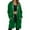 A-Green142, variant on Women's Jackets Classic Solid Mid Length Hooded Zip-Up Hoodie Jackets Loose Fit Comfort Daily Jackets With Pockets