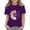 Purple, variant on UACY Girls T Shirts Sunflower Graphic Tees Short Sleeve Casual Crew Neck Cotton Loose Fit Funny Tshirts Summer Tops (Sky Blue, 4-5 Years)