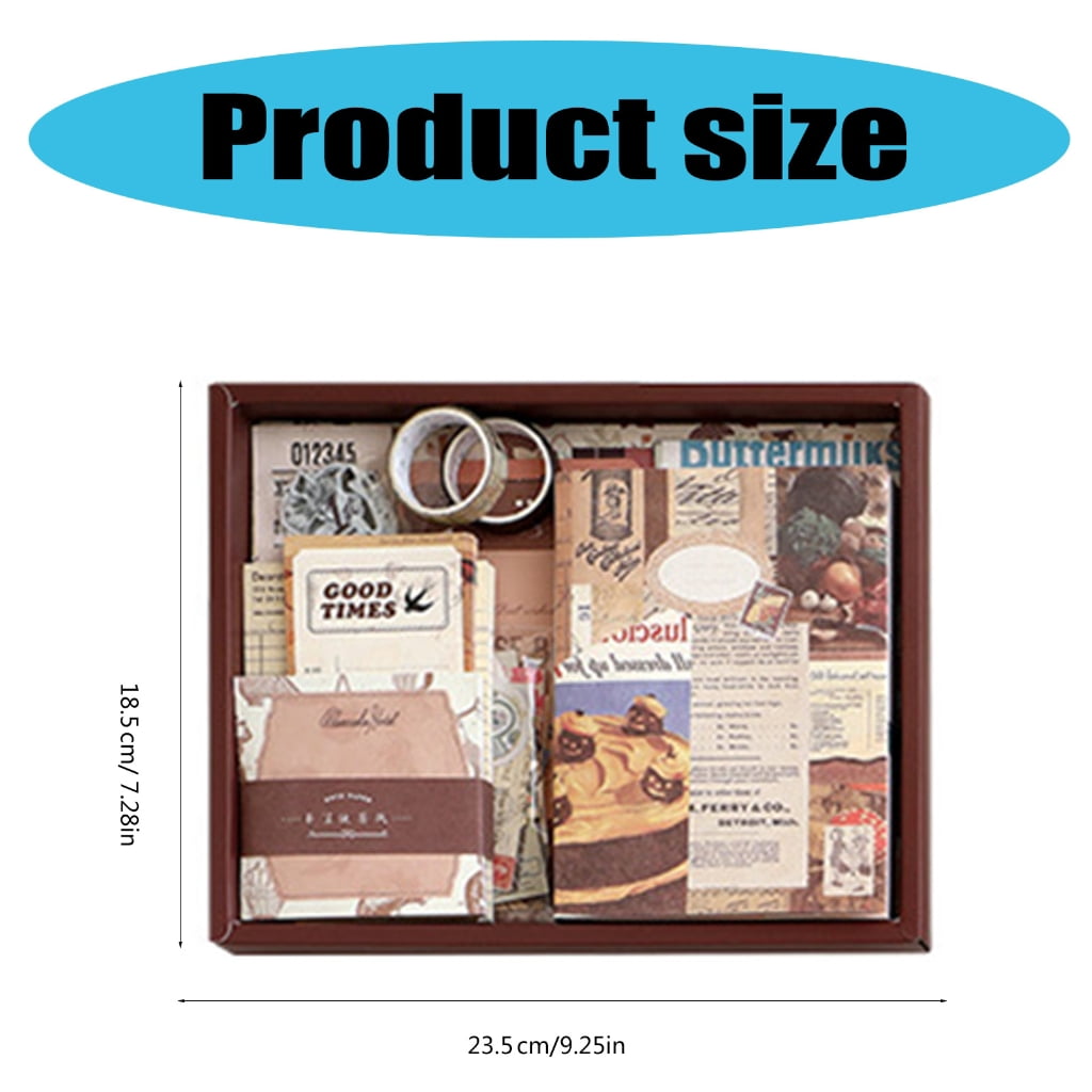 Vintage Scrapbooking Supplies Aesthetic Journaling Kits Paper Sticker Tape Sticker Background Paper Scrapbook Frame