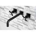 thumbnail image 2 of Kingston Brass KS6020BEX Essex Two-Handle Wall Mount Roman Tub Faucet, Matte Black, 2 of 7