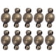thumbnail image 1 of EeaseMX 10 cierres magnéticos cilíndricos de 10 mm para joyería, hebillas delicadas para collares, cierres multiusos para pulseras y bisutería (latón antiguo)., 1 of 7