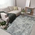 thumbnail image 5 of HomeRoots  9 x 12 ft. Abstract Power Loom Rectangle Area Rug, Gray & Ivory, 5 of 5