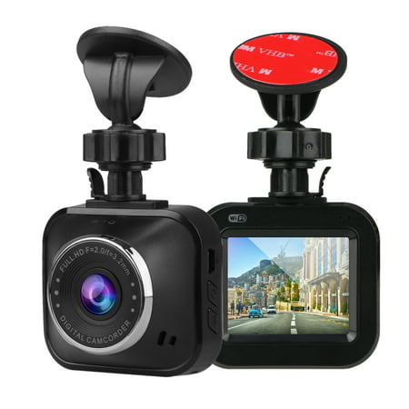 Car Dash Cam, 1080P Full HD Mini Car Driving Video Recorder 170° Wide Angle, Motion Detection, G-Sensor, Loop Recording, Night