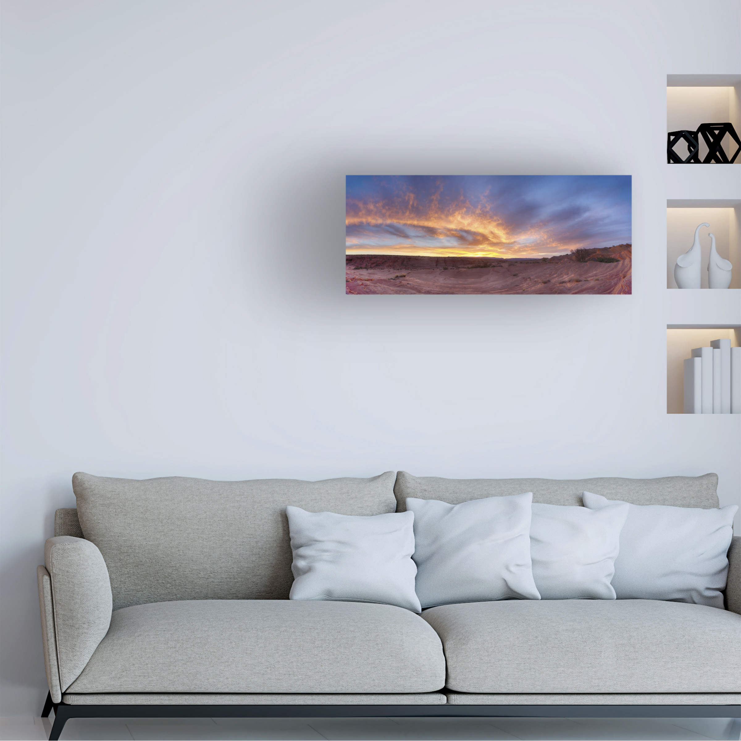 Moises Levy 'Fire Clean' Canvas Art