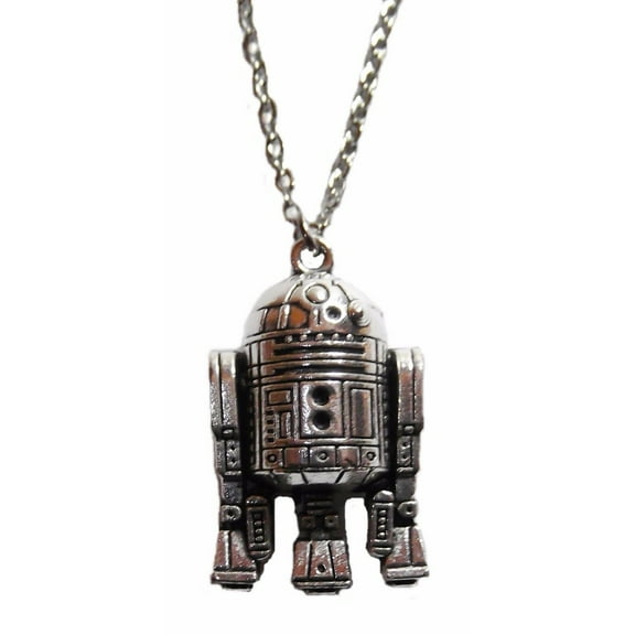 Star Wars R2-D2 Character 3D Pewter Finish Metal Pendant Necklace