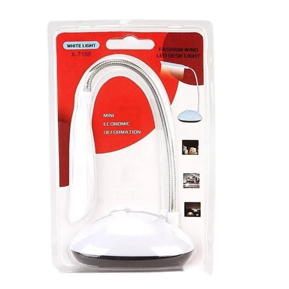 LED Desk Lamp for Office Home Battery Operated Wireless Reading Lamp Adjustable Gooseneck Hose Reading Night Lights