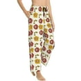 thumbnail image 2 of Naloa Sunflowers And Skull Print Women’s Ultra-Soft Comfy Pajama Lounge Pants with Pockets & Drawstring, 2 of 8