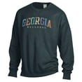 thumbnail image 2 of Unisex ComfortWash Gray Georgia Bulldogs Oversized Pullover Sweatshirt, 2 of 3