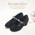 thumbnail image 2 of Girls Dress Shoes Glitter Sparkle Princess Shoes Low Heels Toddler Mary Jane Pumps Cute Kids Footwear School Wedding Party Birthday for Little/Big Kid, 2 of 6