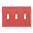 2 Gang Light Switch Cover Plate Plain Red Wall Plate Decorate