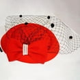 thumbnail image 4 of D-GROEE Fascinator Hats for Women Vintage Hat Fiber Mesh Bowknot Fascinators Flower Veil Wedding Party Hat Tea Hat, 4 of 7