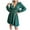 Green, variant on gakvbuo Fall Dresses for Women 2022 Long Sleeve Dress for Women Wedding Guest Slim Tunic Dreses V Neck Ruffle Knee Length A-Line Casual Draped Chiffon Pleated Wrap Mini Dress
