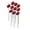 Red 1, variant on 10Pcs Ladybug Garden Stake Weather-proof Heavy Duty Outdoor Patio Yard Lawn 3D Flower Mushroom Bee Spike Stick Decoration Ornament