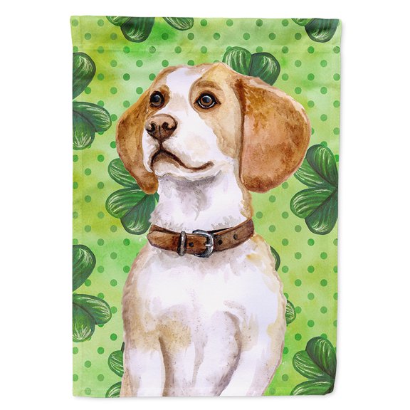Beagle St Patrick's Flag Canvas House Size