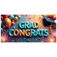 thumbnail image 1 of Graduation Backdrop Congrats Banner Party Supplies Photo Background Graduation Celebration Decoration Graduation Day Event Festive Photoshoot, 1 of 4