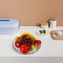 DEEPCRAFF Draining Fruit Plate Grey 1Pack 9.8X4.7X3.9In