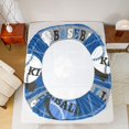 thumbnail image 5 of Feelyou Est Baseball Sleep Full Size Sheets for Teens, Modern Ball Gaming Bed Sheets, Vintage Blue Plaid Sheet Sets, Super Cozy Room Decor, 4pcs, 5 of 7